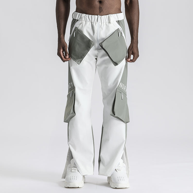 Cyberpunk Aesthetic Warrior Cargo Pants With Multi-Pocket Design For men