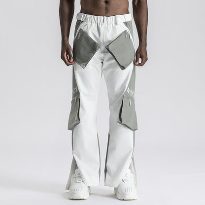 Cyberpunk Aesthetic Warrior Cargo Pants With Multi-Pocket Design For men