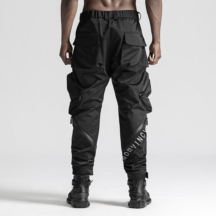 Utilitarian Warrior Cargo Pants With Multi-Pocket Design For men