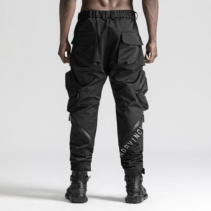 Utilitarian Warrior Cargo Pants With Multi-Pocket Design For men