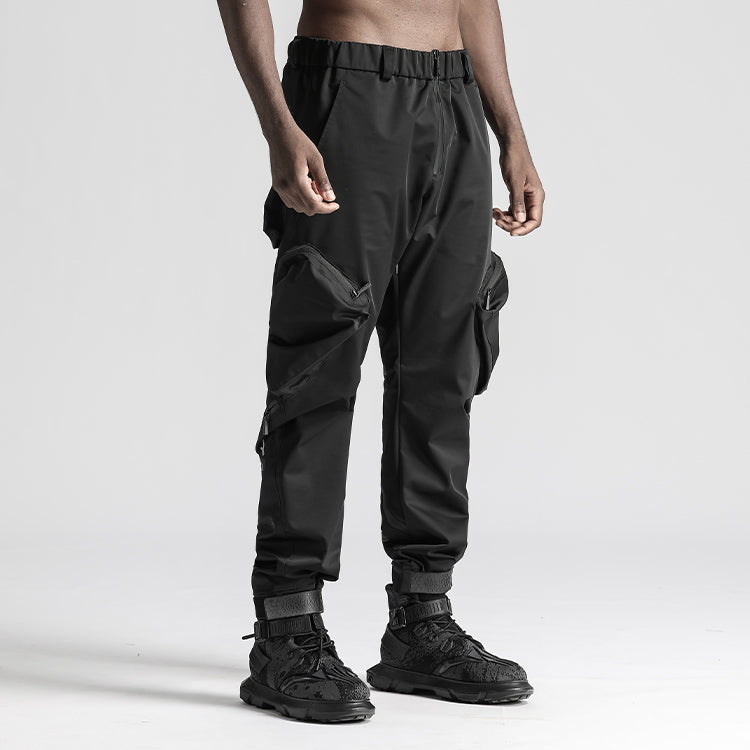 Utilitarian Warrior Cargo Pants With Multi-Pocket Design For men