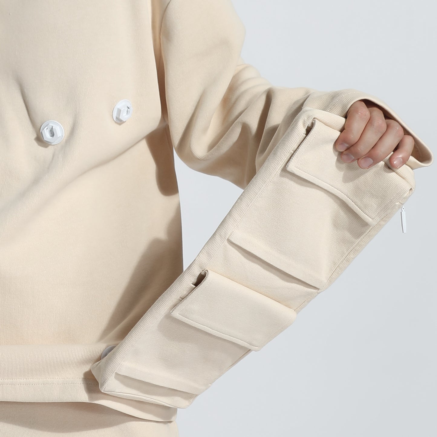Utilitarian Warrior Hoodies & Sweatshirts With Multi-Pocket Design For men