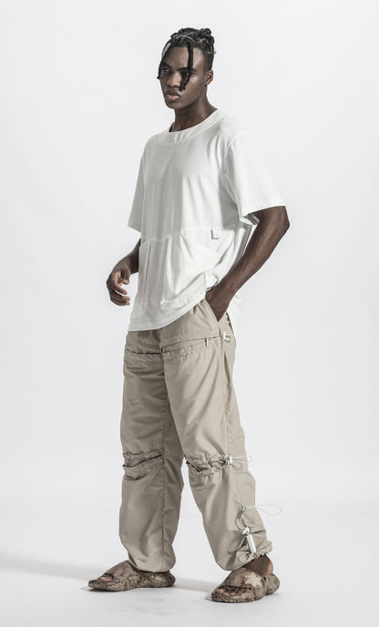 Utilitarian Warrior T-Shirts With Multi-Pocket Design For men