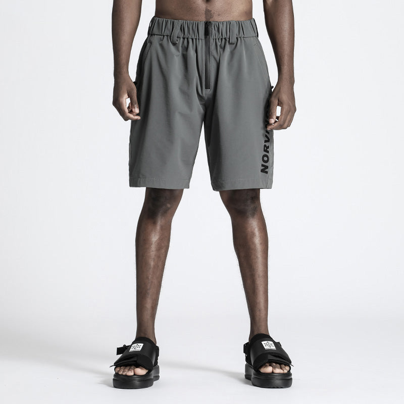 Minimalist Warrior Shorts With Elastic Waistband For men