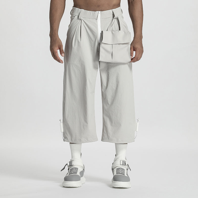 Minimalist Warrior Shorts With Elastic Waistband For men