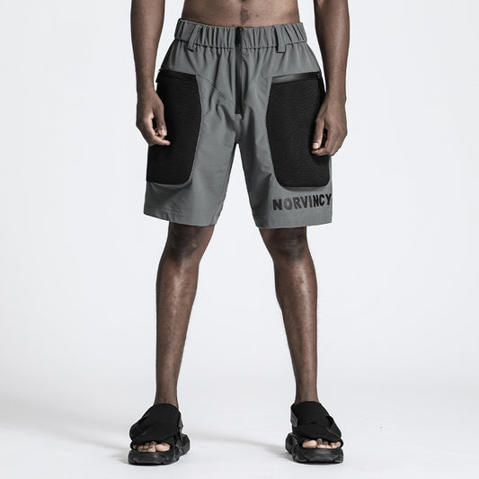 Utilitarian Warrior Shorts With Multi-Pocket Design For men