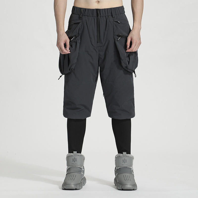 Streetwear Warrior Fleece / Cotton Pants With Elastic Waistband For men