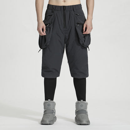 Streetwear Warrior Fleece / Cotton Pants With Elastic Waistband For men