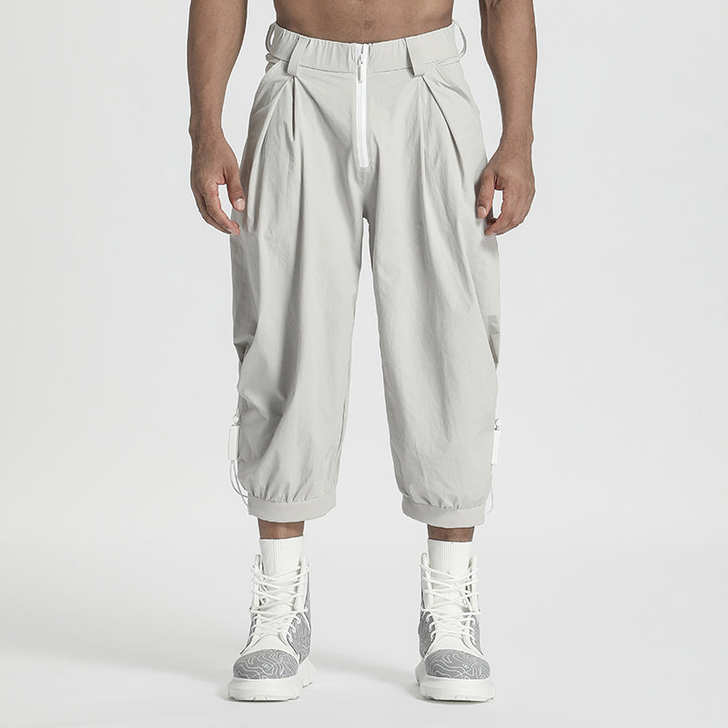 Minimalist Warrior Shorts With Elastic Waistband For men