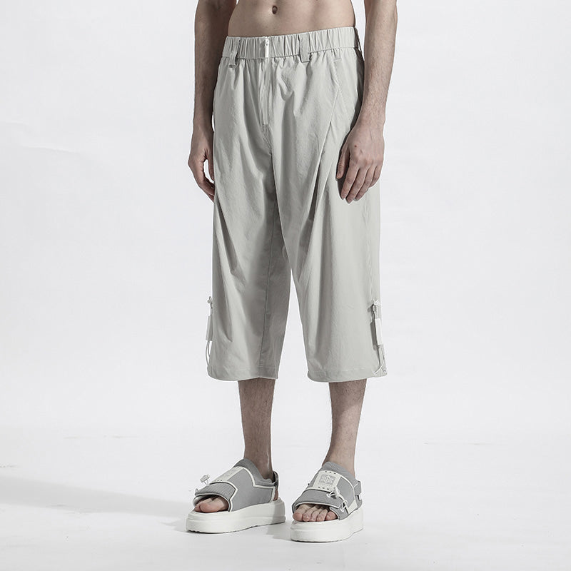 Minimalist Warrior Shorts With Elastic Waistband For men