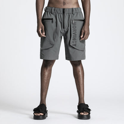 Utilitarian Warrior Shorts With Multi-Pocket Design For men