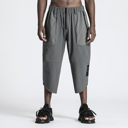 Minimalist Warrior Shorts With Elastic Waistband For men