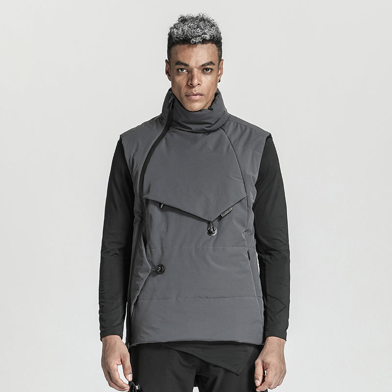 Asymmetric Cut Warrior Vests (Sleeveless Jackets) With Windproof For men