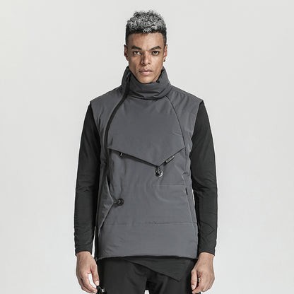 Asymmetric Cut Warrior Vests (Sleeveless Jackets) With Windproof For men