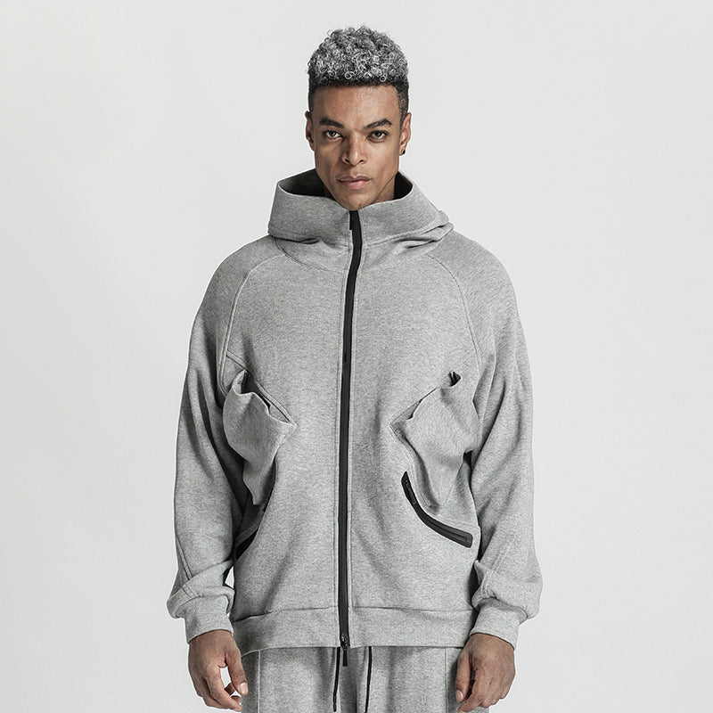 Streetwear Warrior Hoodies & Sweatshirts With Multi-Pocket Design For men