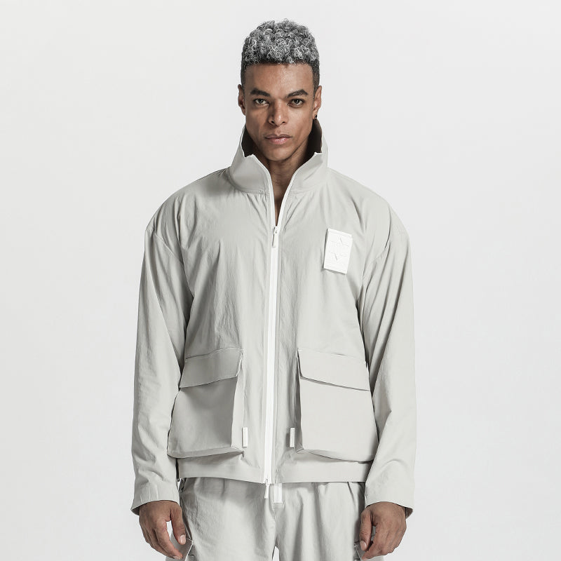 Utilitarian Warrior Jackets With Multi-Pocket Design For men