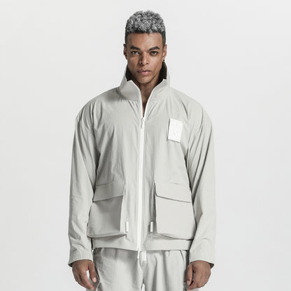 Utilitarian Warrior Jackets With Multi-Pocket Design For men