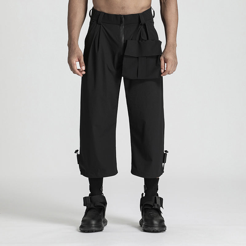 Minimalist Warrior Shorts With Elastic Waistband For men