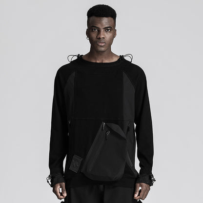 Patchwork panel Warrior T-Shirts With Durable Ripstop For men