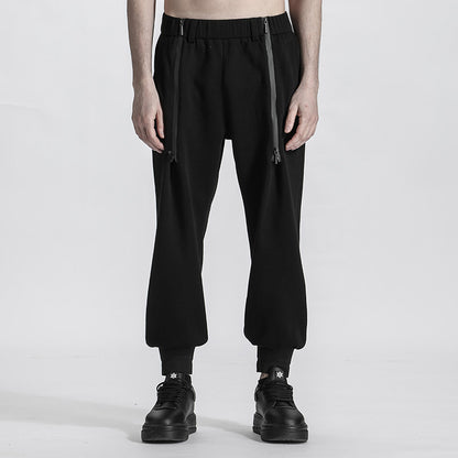 Futuristic Design Warrior Sweatpants With Elastic Waistband For men