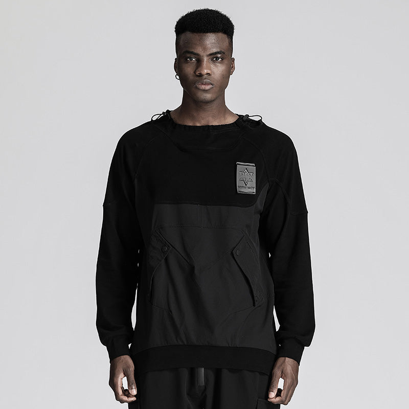 Patchwork panel Warrior T-Shirts With Durable Ripstop For men