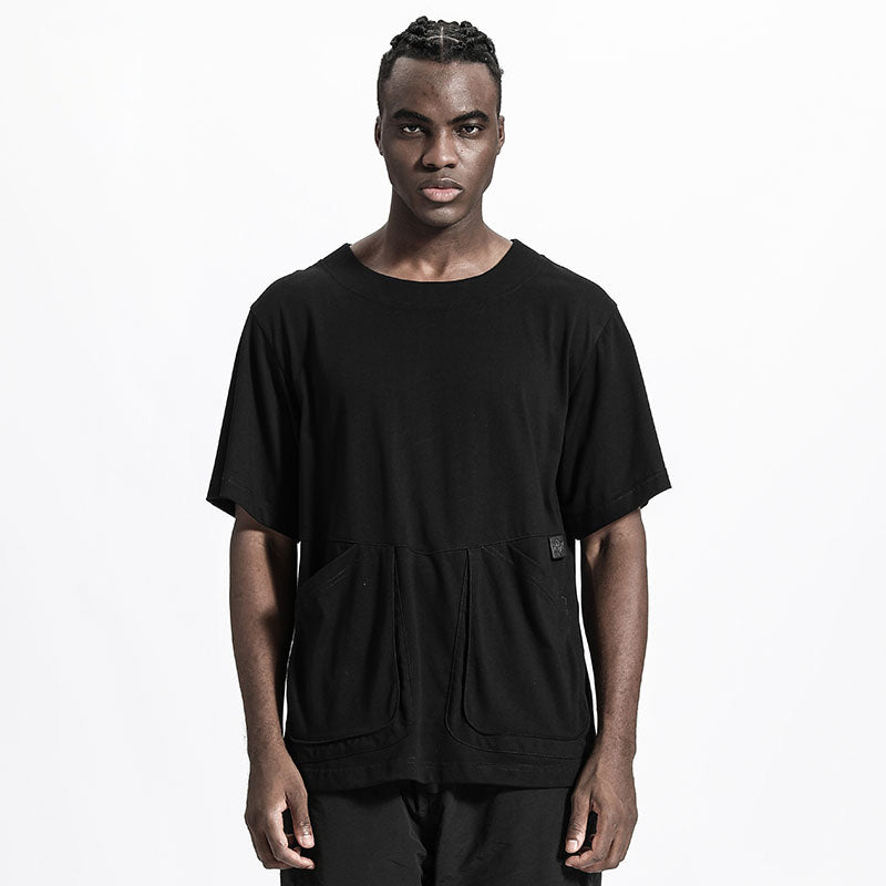 Utilitarian Warrior T-Shirts With Multi-Pocket Design For men