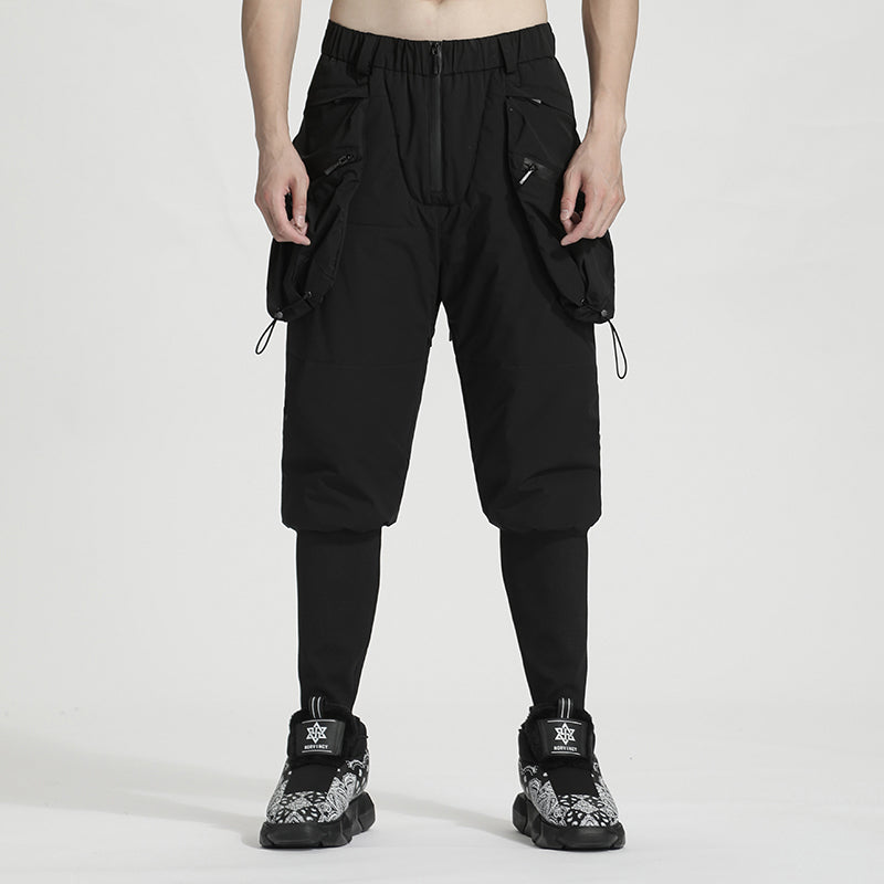 Streetwear Warrior Fleece / Cotton Pants With Elastic Waistband For men