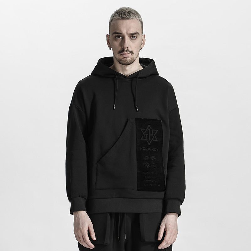 Avant-Garde Warrior Hoodies & Sweatshirts With Ribbed Cuffs/Hem For men