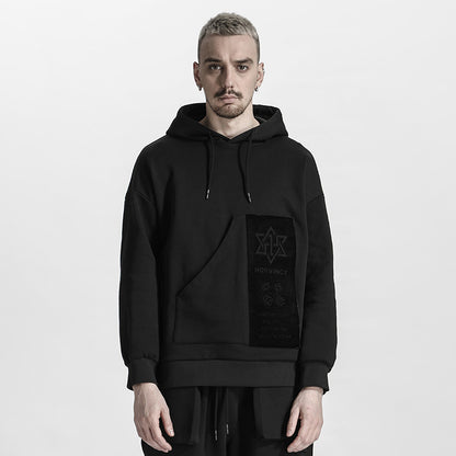 Avant-Garde Warrior Hoodies & Sweatshirts With Ribbed Cuffs/Hem For men