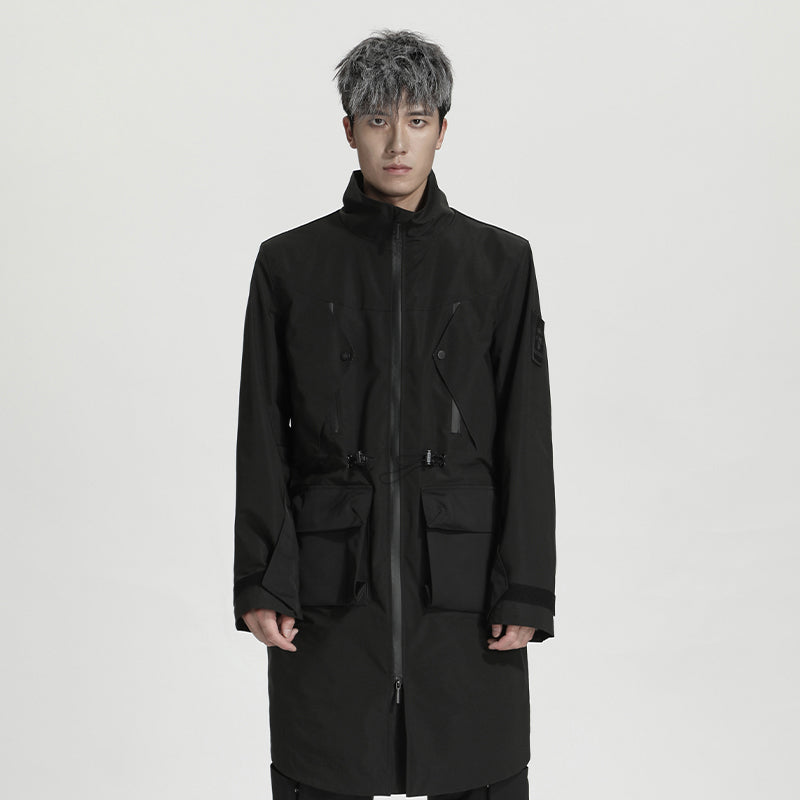 Longline Warrior Coats With Two-Way Zipper For men