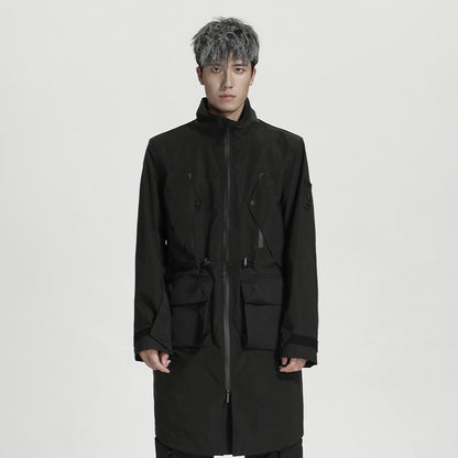 Longline Warrior Coats With Two-Way Zipper For men