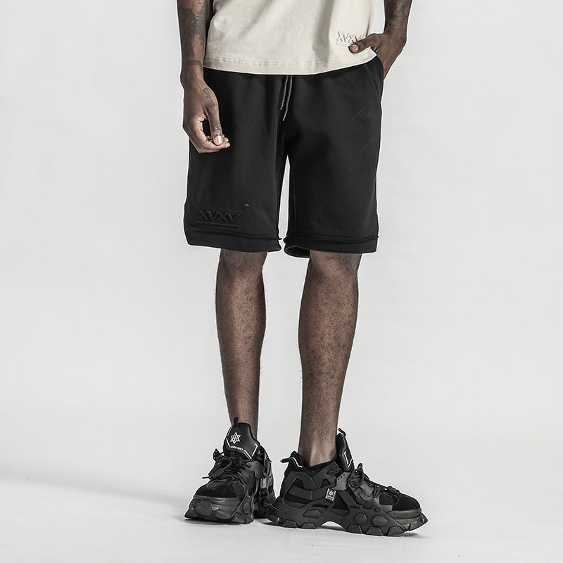 Minimalist Warrior Shorts With Elastic Waistband For men