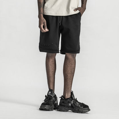 Minimalist Warrior Shorts With Elastic Waistband For men