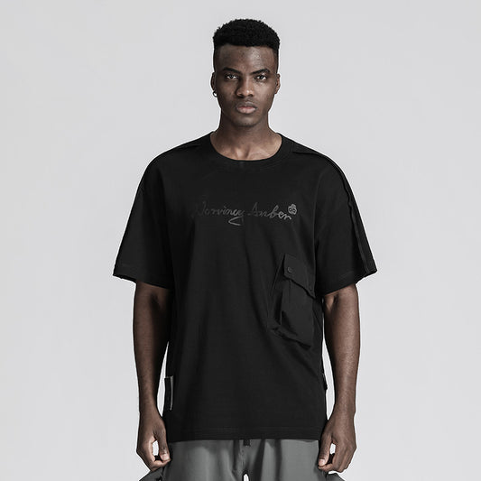 Streetwear Warrior T-Shirts With Multi-Pocket Design For men