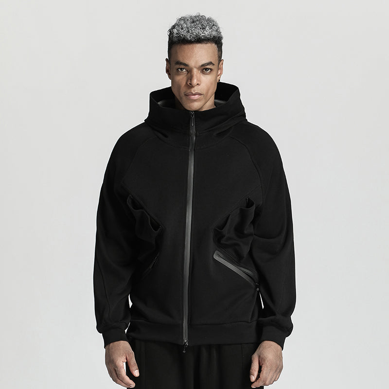 Streetwear Warrior Hoodies & Sweatshirts With Multi-Pocket Design For men