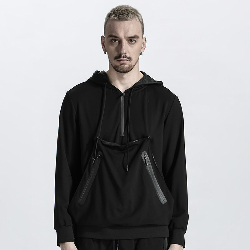 Avant-Garde Warrior Hoodies & Sweatshirts With Ribbed Cuffs/Hem For men