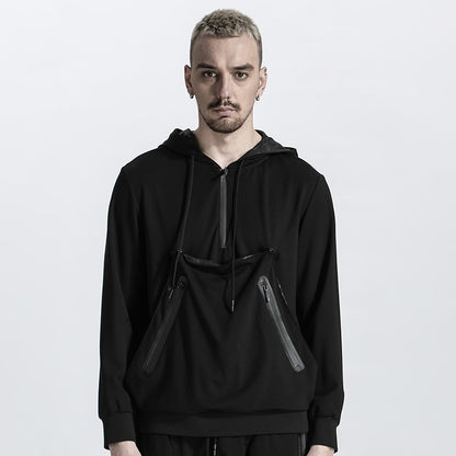 Avant-Garde Warrior Hoodies & Sweatshirts With Ribbed Cuffs/Hem For men