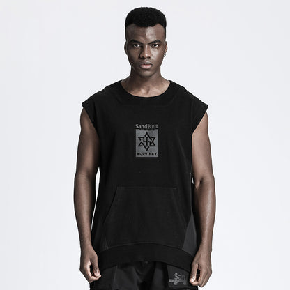 Patchwork panel Warrior Tank Tops (Sleeveless Tops) With Durable Ripstop For men