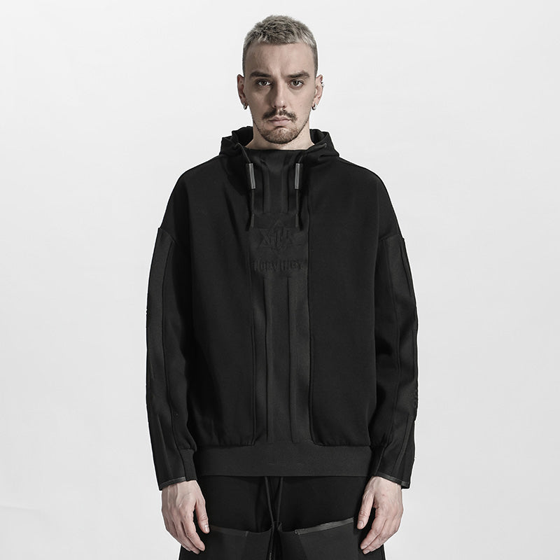 Avant-Garde Warrior Hoodies & Sweatshirts With Ribbed Cuffs/Hem For men