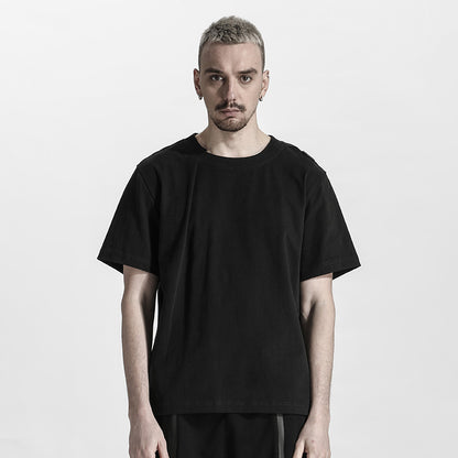 Patchwork panel Warrior T-Shirts With Multi-Pocket Design For men