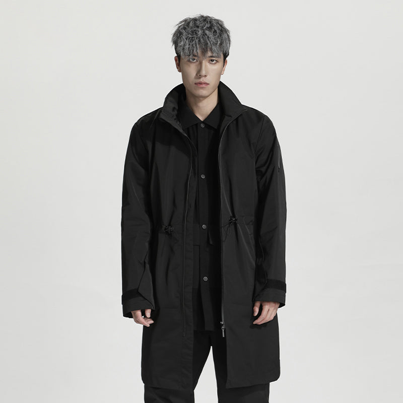 Longline Warrior Coats With Two-Way Zipper For men