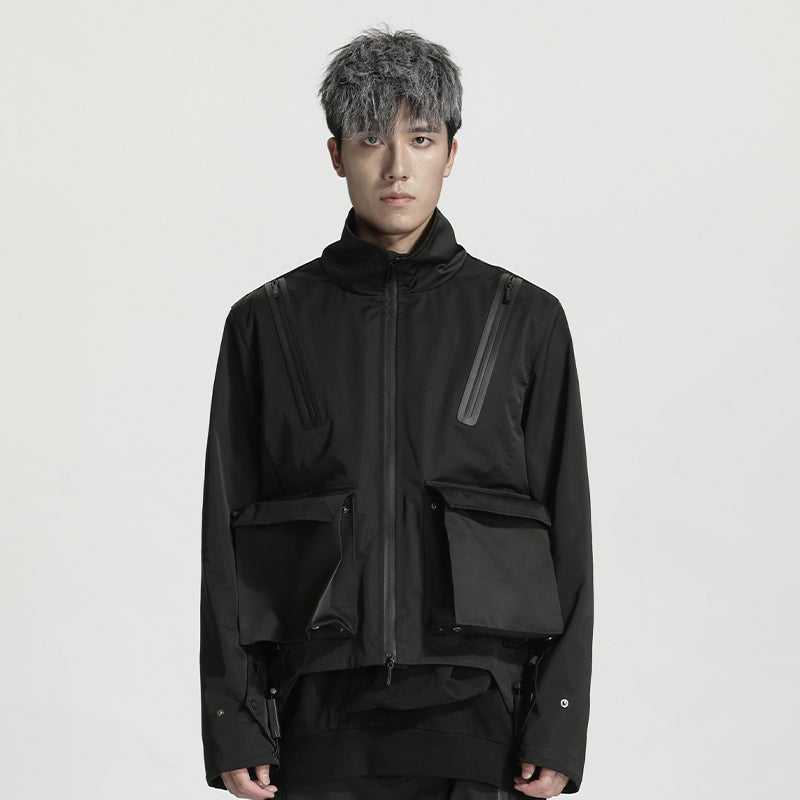 Minimalist Warrior Windbreakers With Hidden Pocket For men