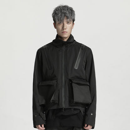 Minimalist Warrior Windbreakers With Hidden Pocket For men