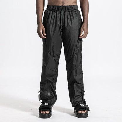Futuristic Design Warrior joggers With Breathable Mesh For men