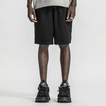 Minimalist Warrior Shorts With Elastic Waistband For men