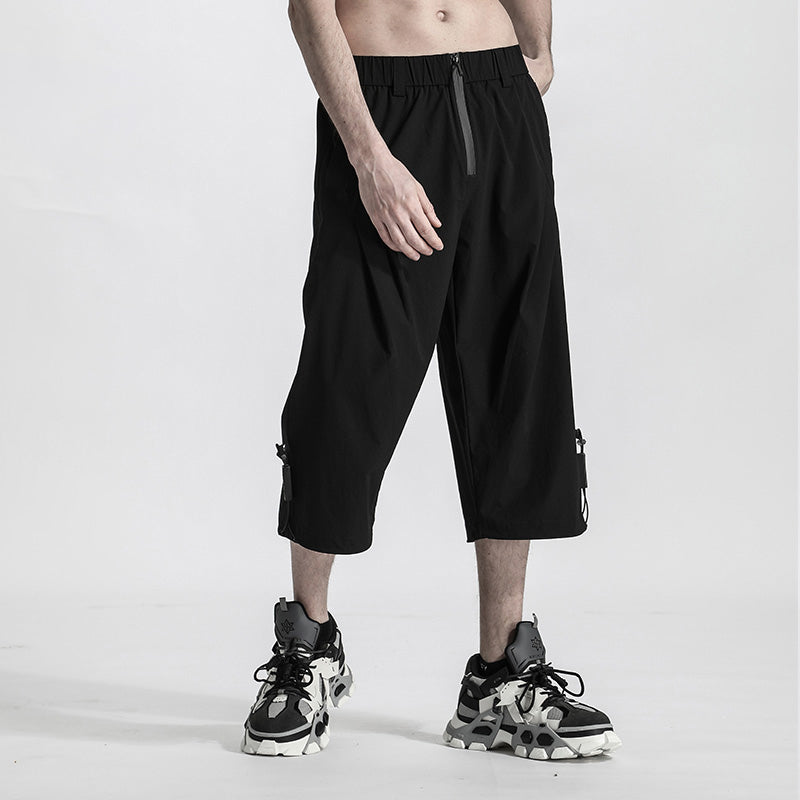 Minimalist Warrior Shorts With Elastic Waistband For men