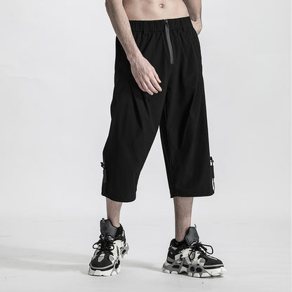Minimalist Warrior Shorts With Elastic Waistband For men