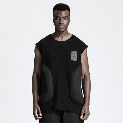Patchwork panel Warrior Tank Tops (Sleeveless Tops) With Durable Ripstop For men