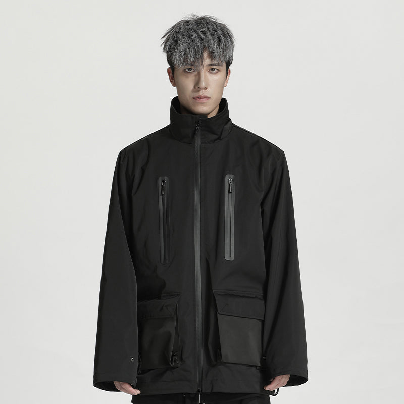 Minimalist Warrior Windbreakers With Hidden Pocket For men