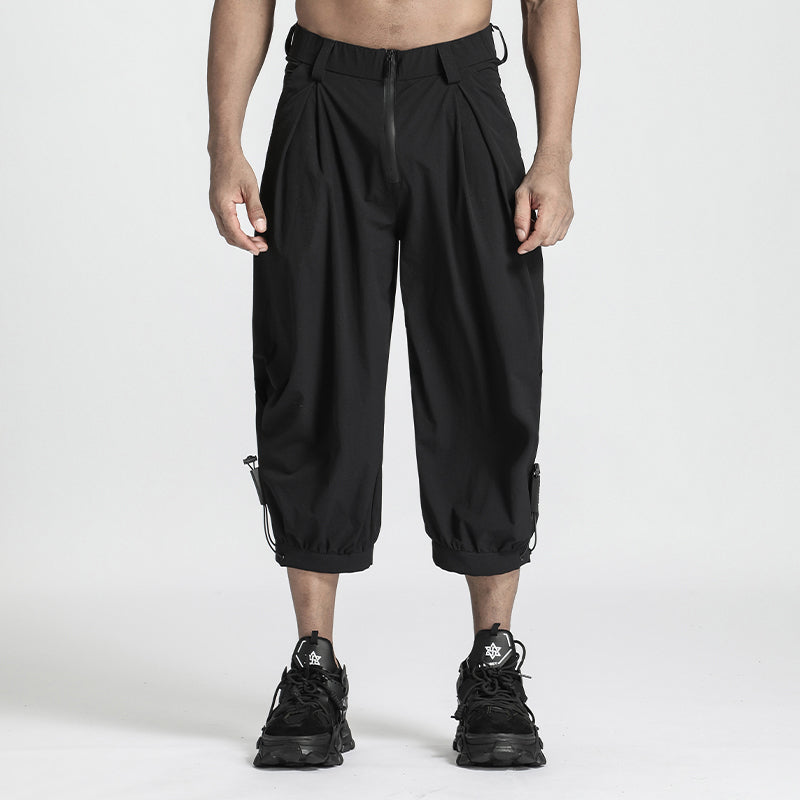 Minimalist Warrior Shorts With Elastic Waistband For men